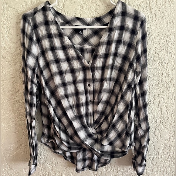 Flannel flowy shirt - Picture 1 of 2